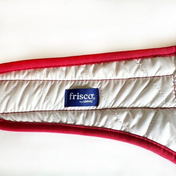 NEW Frisco by Chewy Dog Reversible Jacket L Black Red Plaid Quilted Winter Coat - Picture 7 of 10